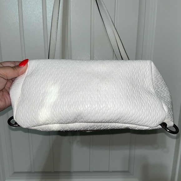 Patricia Nash Twisted Woven Collection Luzille Backpack Shoulder White - Picture 6 of 16